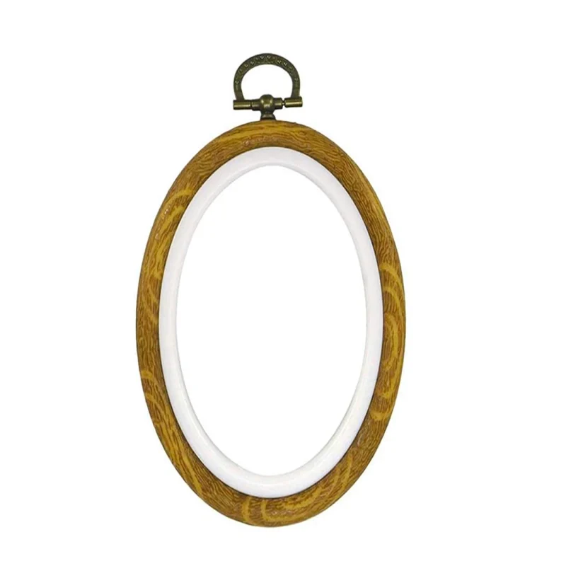 Faux Wood Flexi Plastic Hoops for Embroidery and Cross Stitch Kits FWH-180X250