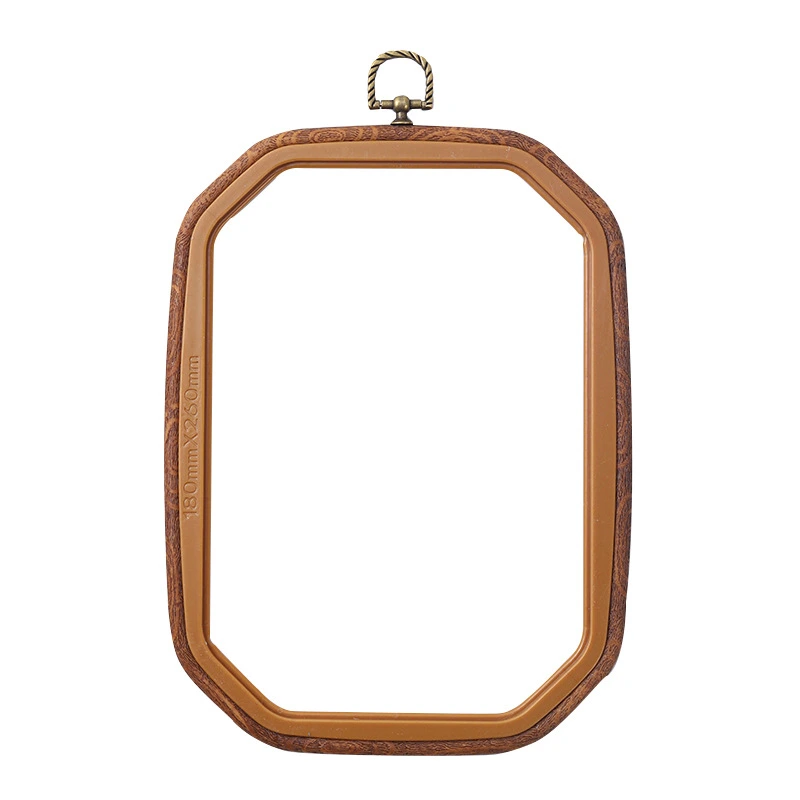Faux Wood Flexi Plastic Hoops for Embroidery and Cross Stitch Kits FWH-180X260