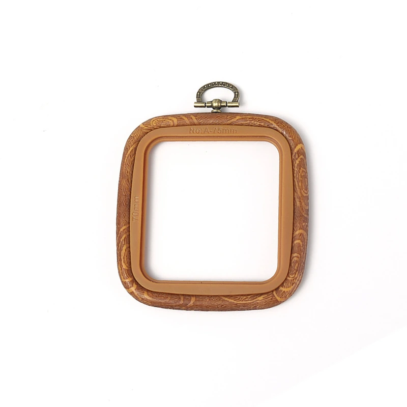 Faux Wood Flexi Plastic Hoops for Embroidery and Stitch Kits FWH-70X75