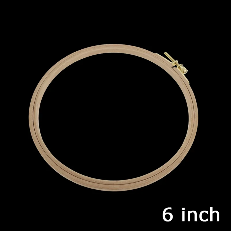 6 Inch Round  Quality Embroidery / Stitch Beech Wood Hoops / Frames