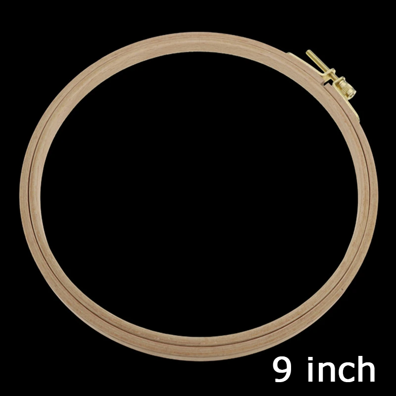 9 Inch Round Super Hard Embroidery / Stitching Beech Wood Hoops / Frames