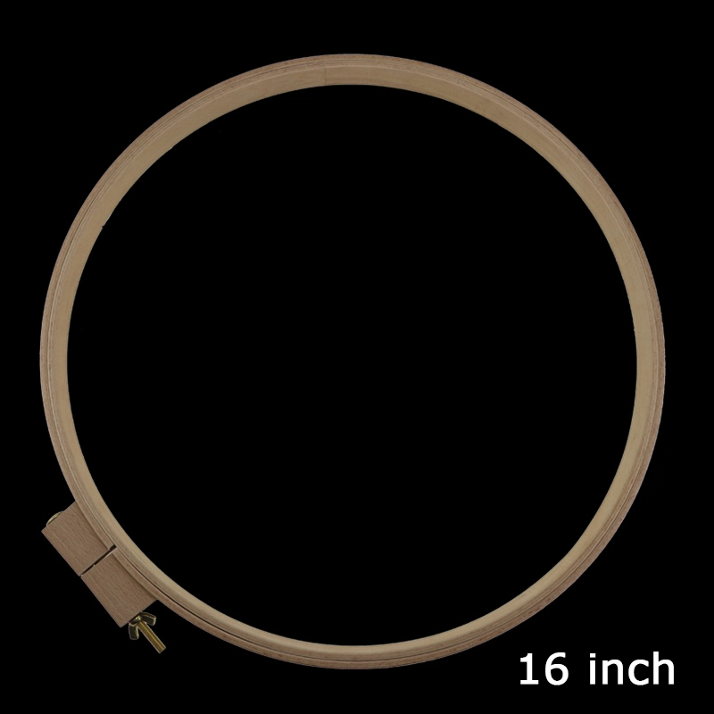 16 Inch Round Quality Big Embroidery / Stitch Hard  Beech Wood Hoops for Quilt