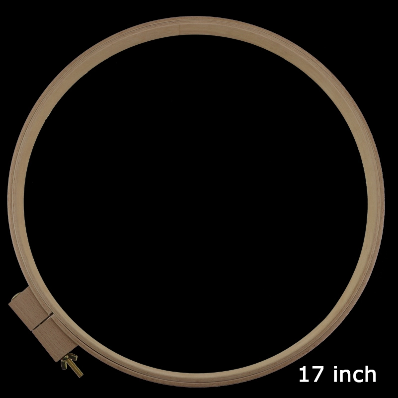 17 Inch Round Quality Big Embroidery / Stitch Hard Beech Wood Hoops / Frames for Quilt Making