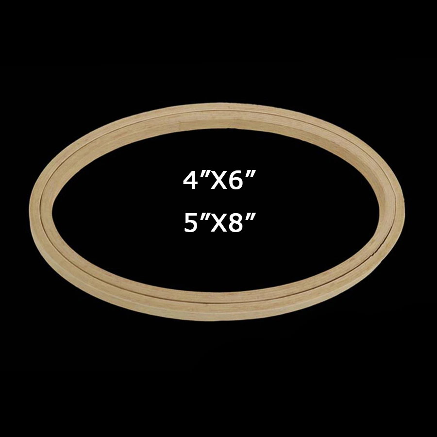 5X8 Inch Oval Screwless Premium Embroidery / Stitching Beech Wooden Hoops / Frames - Image 3