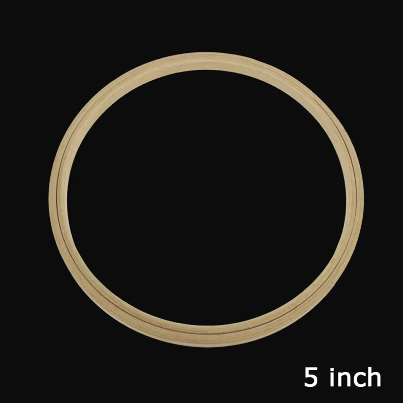 Screwless 5 Inch Round Embroidery / Stitching Beech Wooden Hoops / Frames