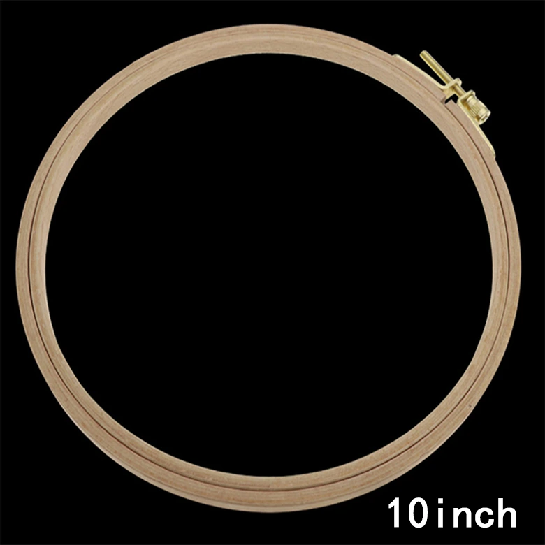 10 Inch Round Super Hard Embroidery / Stitching Beech Wood Hoops / Frames